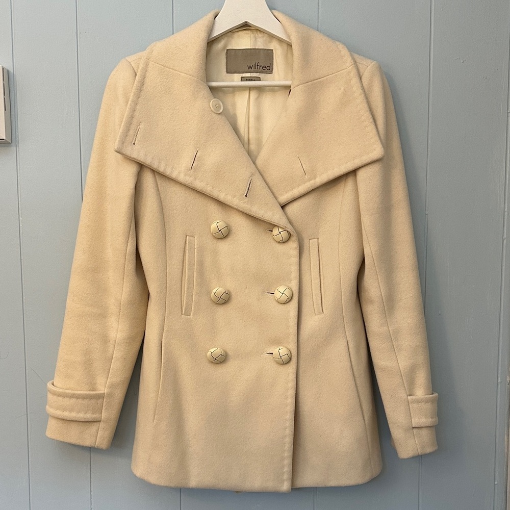Wilfred Wool & Cashmere Coat – Size XS – Cream